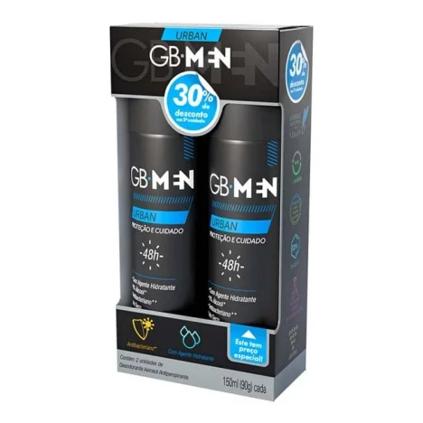 PROMO DES.GIOVANNA BABY AERO MEN 150ML URBAN C/2 30% DESC.