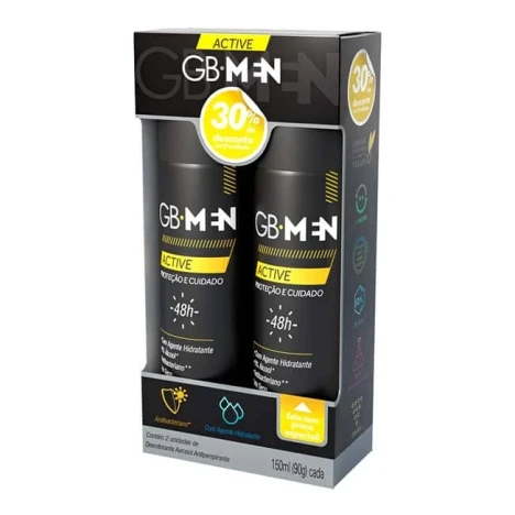 PROMO DES.GIOVANNA BABY AERO MEN 150ML ACTIVE C/2 30% DESC.