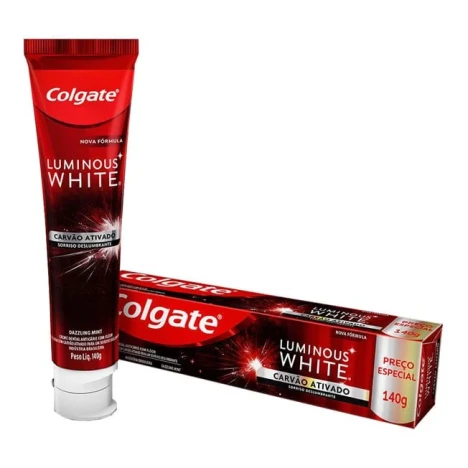 CREME D.COLGATE LUMINOUS WHITE CARVAO ATIVADO 140G PR ESP