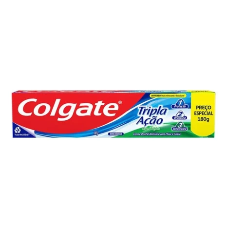 CREME D.COLGATE TRIPLA ACAO 180G PR ESP MENTA ORIGINAL