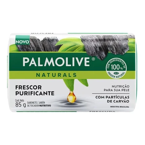 SAB.BARRA PALMOLIVE NATURALS 85G SENSACAO PURIFICANTE CARVAO