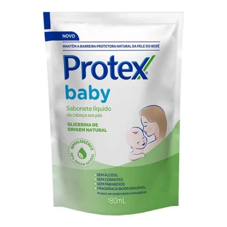 SAB. LIQ PROTEX BABY 180ML C/ GLICERINA REFIL