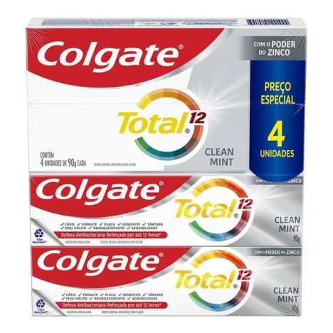 PROMO.CREME D.COLGATE TOTAL 12 CLEAN MINT 90G LEVE 4 PAGUE 3 PR ESP