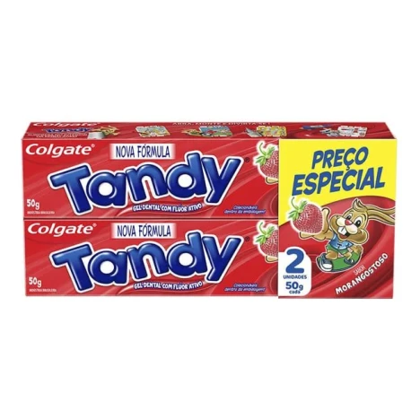 CREME D.COLGATE  TANDY 50G C/2 MORANGO