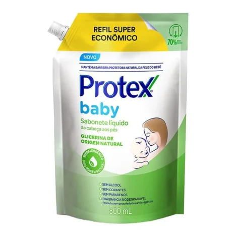 SAB. LIQ PROTEX BABY 800ML C/ GLICERINA REFIL