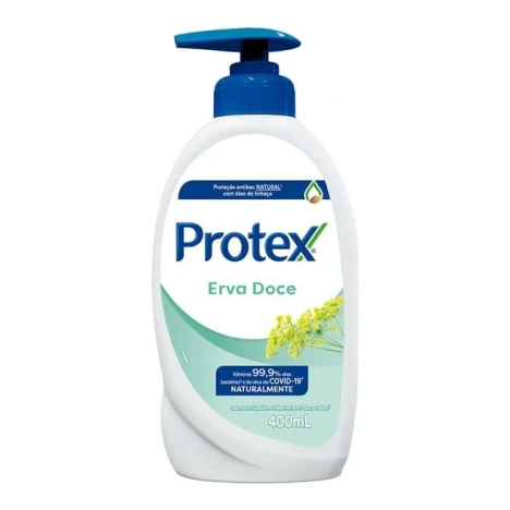 SAB. LIQ PROTEX PUMP 400ML ERVA DOCE
