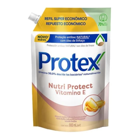 SAB. LIQ PROTEX 900ML VITAMINA E REFIL SUP ECO