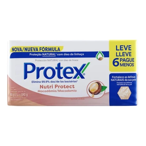 SAB.BARRA PROTEX 85G MACADAMIA C/6