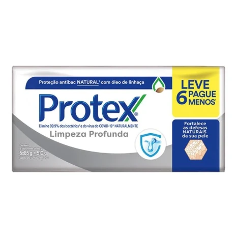 SAB.BARRA PROTEX 85G LIMPEZA PROFUNDA C/6