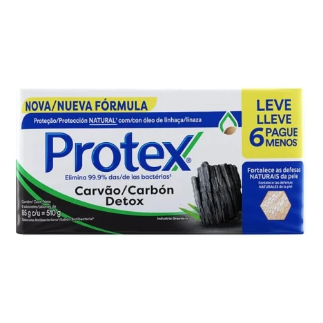 SAB.BARRA PROTEX 85G CARVAO DETOX C/6