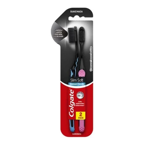 ED. COLGATE SLIM SOFT CHARCOAL C/2