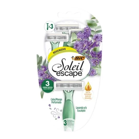 AP.BIC SOLEIL 3 LAMINAS LAVANDA/EUCALIPTO C/3