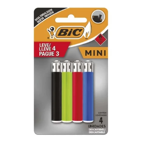 ISQUEIRO BIC MINI J5 4UN LEVE 4 PAGUE 3