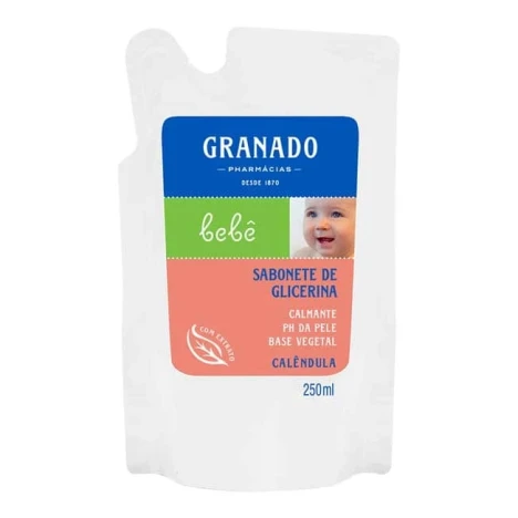 SAB.LIQ.GRANADO BEBE 250ML CALENDULA REFIL