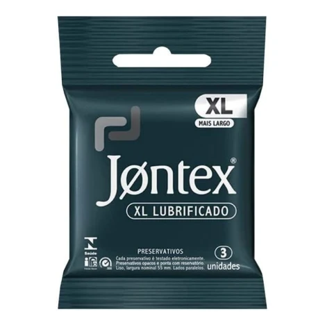 PRES. JONTEX XL LUBRIFICADO C/3