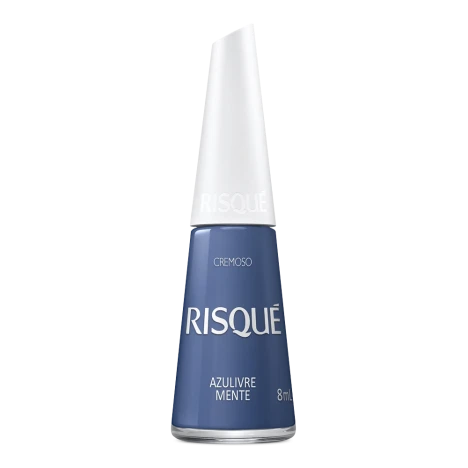 Esmalte Risque 8ml Crem. Azulivre Mente Cl C/6