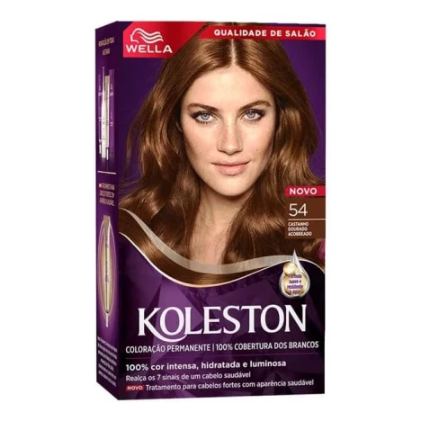 TINT.KOLESTON KIT CASTANHO DOURADO ACOB 54