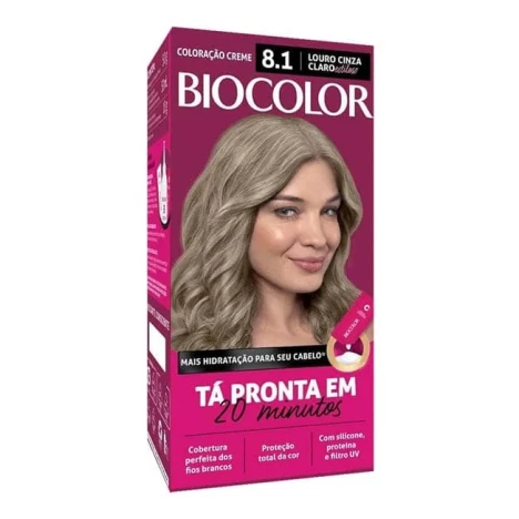 TINT.BIOCOLOR KIT 8.1 LOURO CINZA CLARO ESTILOSO