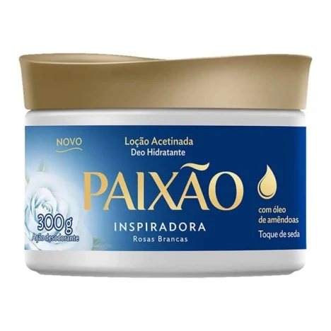 LOC.HID.PAIXAO 300G ACETINADA INSPIRADORA ROSAS BRANCAS