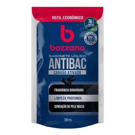 SAB.LIQ BOZZANO 200ML CARVAO ATIVADO REFIL