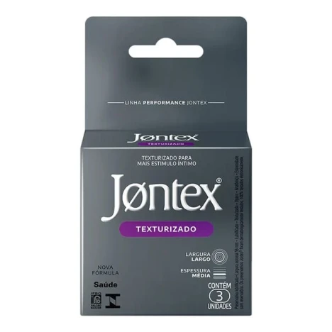 PRES. JONTEX LUBR. TEXTURIZADO C/3