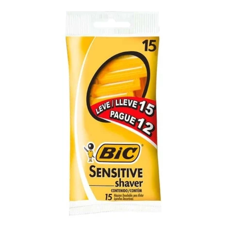 AP.BAR.BIC SENSITIVE SHAVER LEVE 15 PAGUE 12