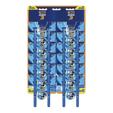 Aparelho Barbear Bic Acqua 3 Laminas Masculino C/2 - Cart C/12