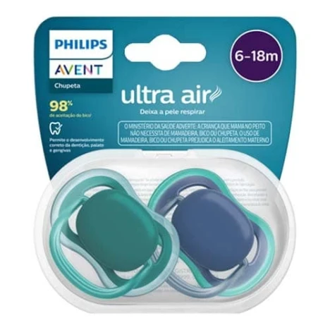 CHUP.AVENT ULT.AIR 6 A 18 MESES LISA AZUL/VERDE C/2