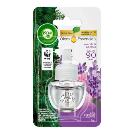 BOM AR 16ML LIQUIDO LAVANDA E GERANIO REFIL