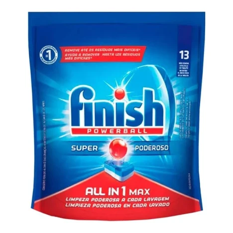 FINISH DETERG.LAVA LOUCAS EM TABLETES C/13 POWERBALL
