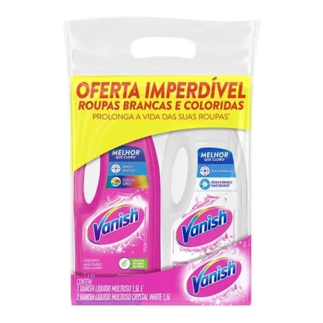 VANISH LIQ 1,5L KIT PINK E WHITE OFERTA