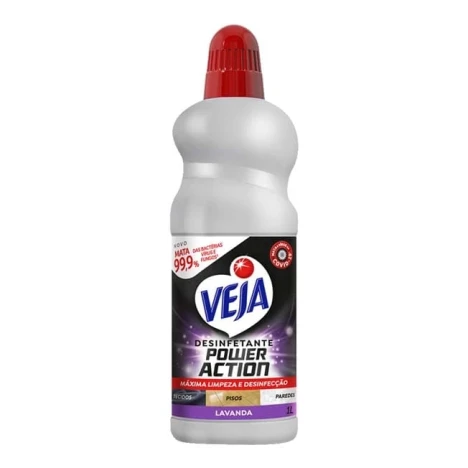 VEJA DESINFETANTE 1L POWER ACTION LAVANDA