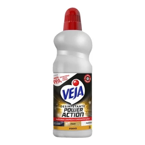VEJA DESINFETANTE 1L POWER ACTION PINHO