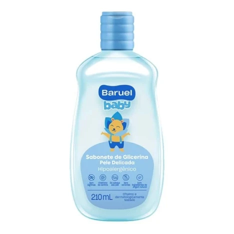 SAB.LIQ BARUEL BABY 210ML GLICERINA PELE DELICADA