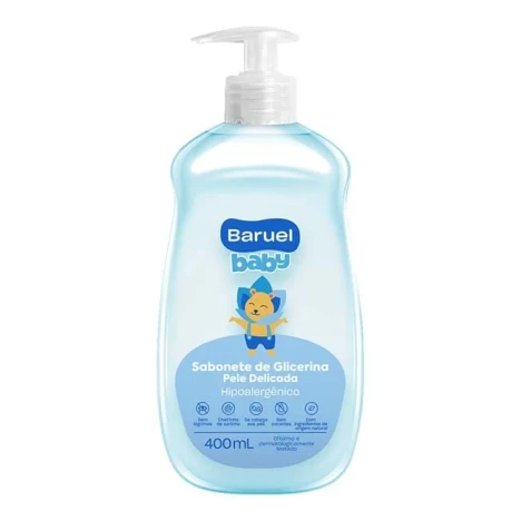 SAB.LIQ BARUEL BABY 400ML GLICERINA PELE DELICADA
