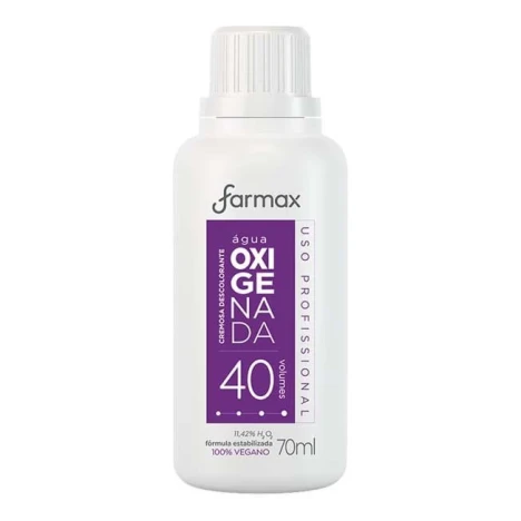 AGUA OXIGENADA DESCOLARANTE CREMOSA 40 VOLUMES FARMAX 70ML