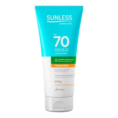 PROTETOR SOLAR FPS70 SUNLESS 200G
