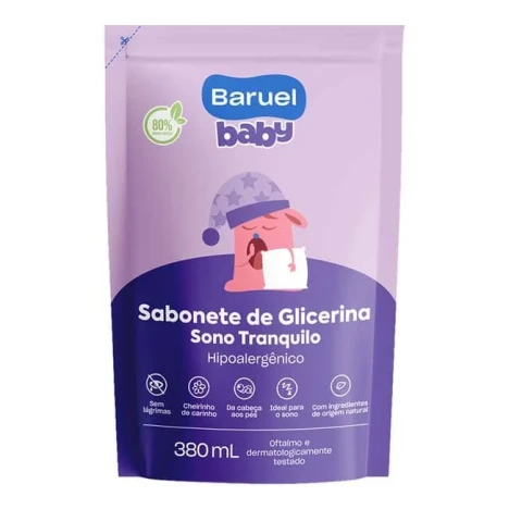 SAB.LIQ.BARUEL BABY 380ML SONO TRANQUILO REFIL