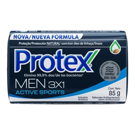 Sabonete Barra Protex Men 85g Antibac.oleo Linha. 3x1 Sport