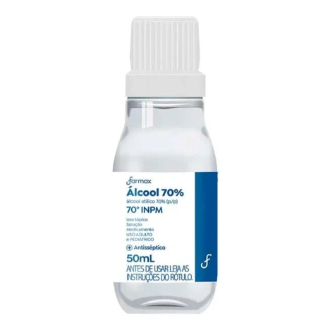 ALCOOL 70% ANTISSEP.FARMAX 50ML