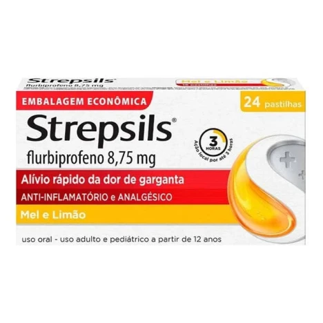 STREPSILS 8,75MG MEL E LIMAO 24 PASTILHAS EMB.ECON.