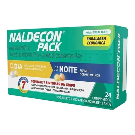 NALDECON 800MG DIA/NOITE 24 COMPR.EMB.ECON.