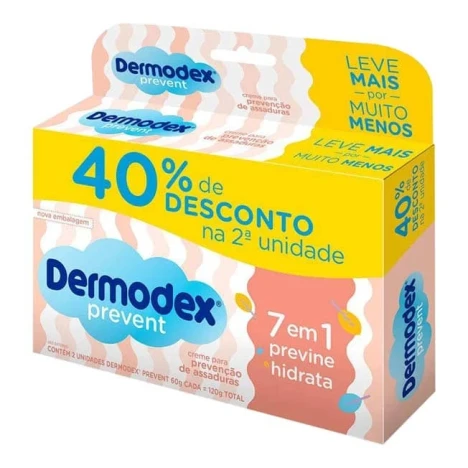PROMO. CR.ASSADURAS DERMODEX PREVENT 60G C/2 LV+ PG -