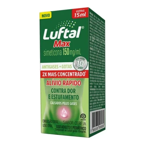 LUFTAL MAX 150MG CEREJA 15ML EM GOTAS