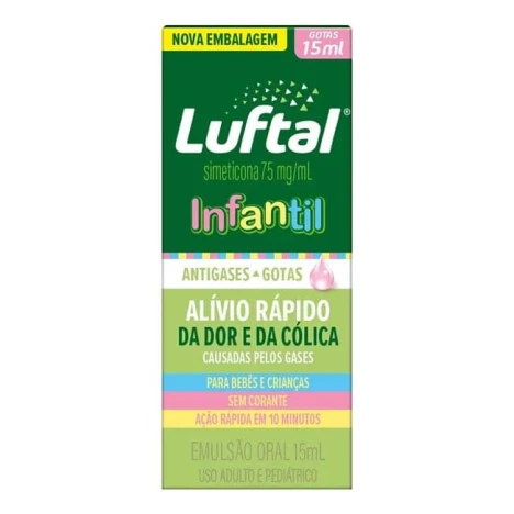 LUFTAL 75MG INFANTIL 15ML EM GOTAS