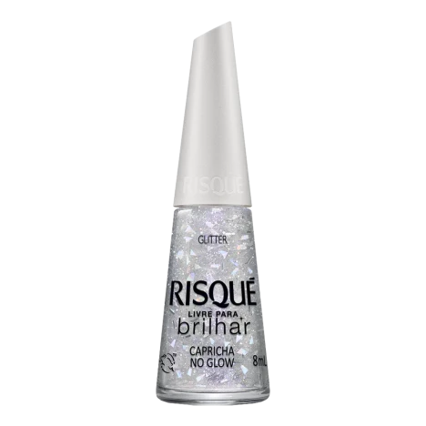 Esmalte Risque 8ml Livre P/ Brilhar Capricha No Glow C/6
