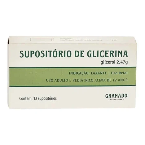 SUPOSITORIO GRANADO ADULTO C/12