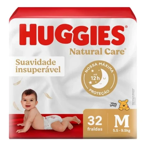 FR.HUGGIES NATURAL CARE MEGA M C/32