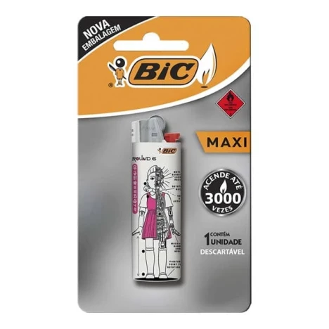 ISQUEIRO BIC GRANDE J6 ROUND 6 MAXI 1UN