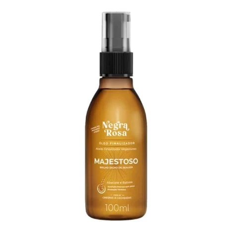 ÓLEO MAJESTOSO FINALIZADOR CAPILAR NEGRA ROSA 100ML